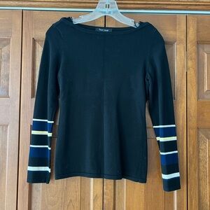 White House Black Market Black Knit Top